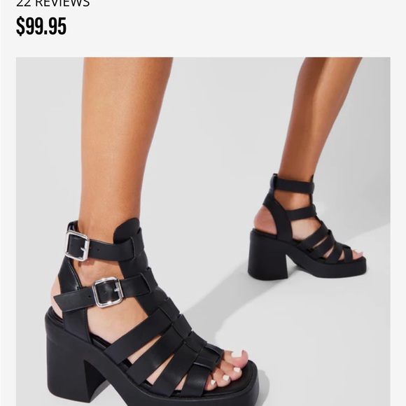 SUMMER Genuine Leather Black Gladiator Sandal - Picture 3 of 4